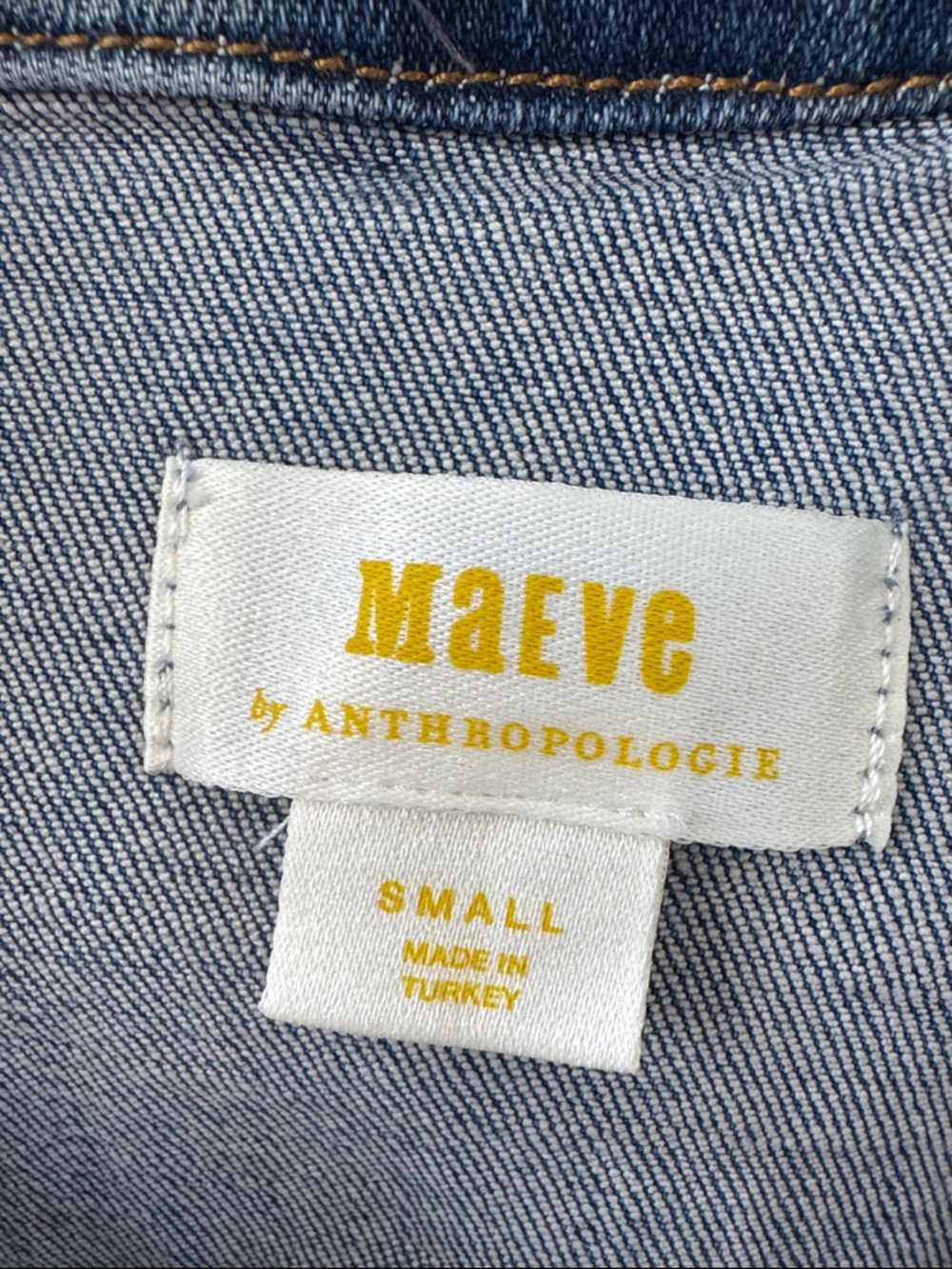 NWT Anthropologie Maeve Coco Denim Jacket - Picture 8 of 13